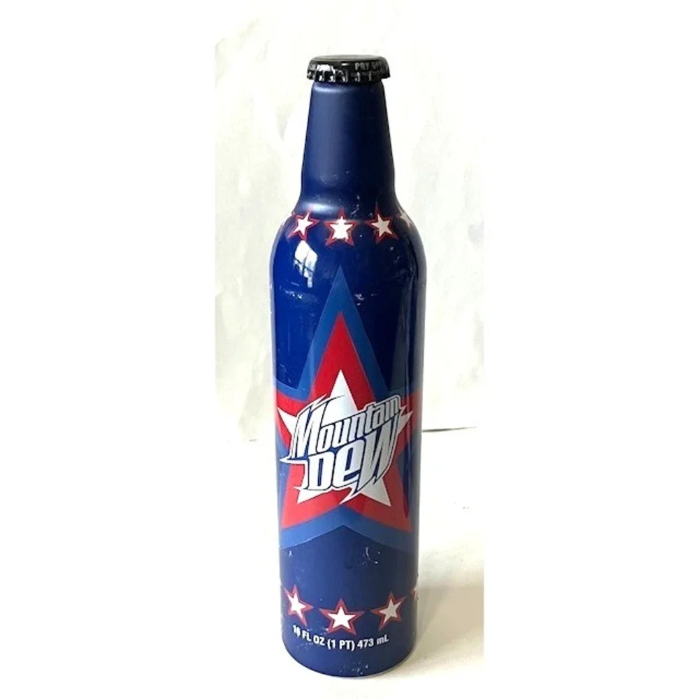 Lot Of 4 Mt Dew Aluminum Bottles RARE UNOPENED 2008 Collectibles ALL‎ Different